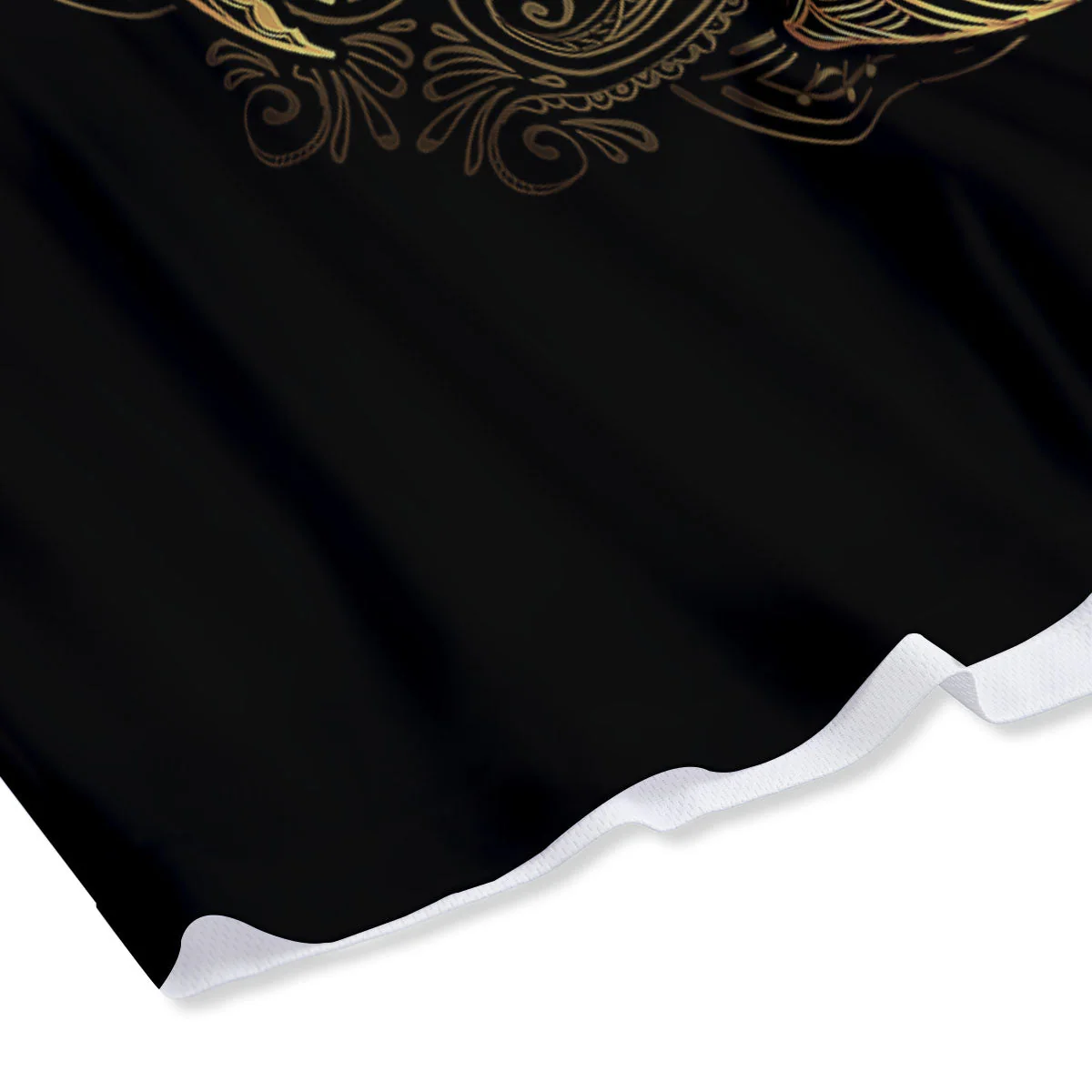 Scorpio Gold Print Mesh Shorts - Image 4