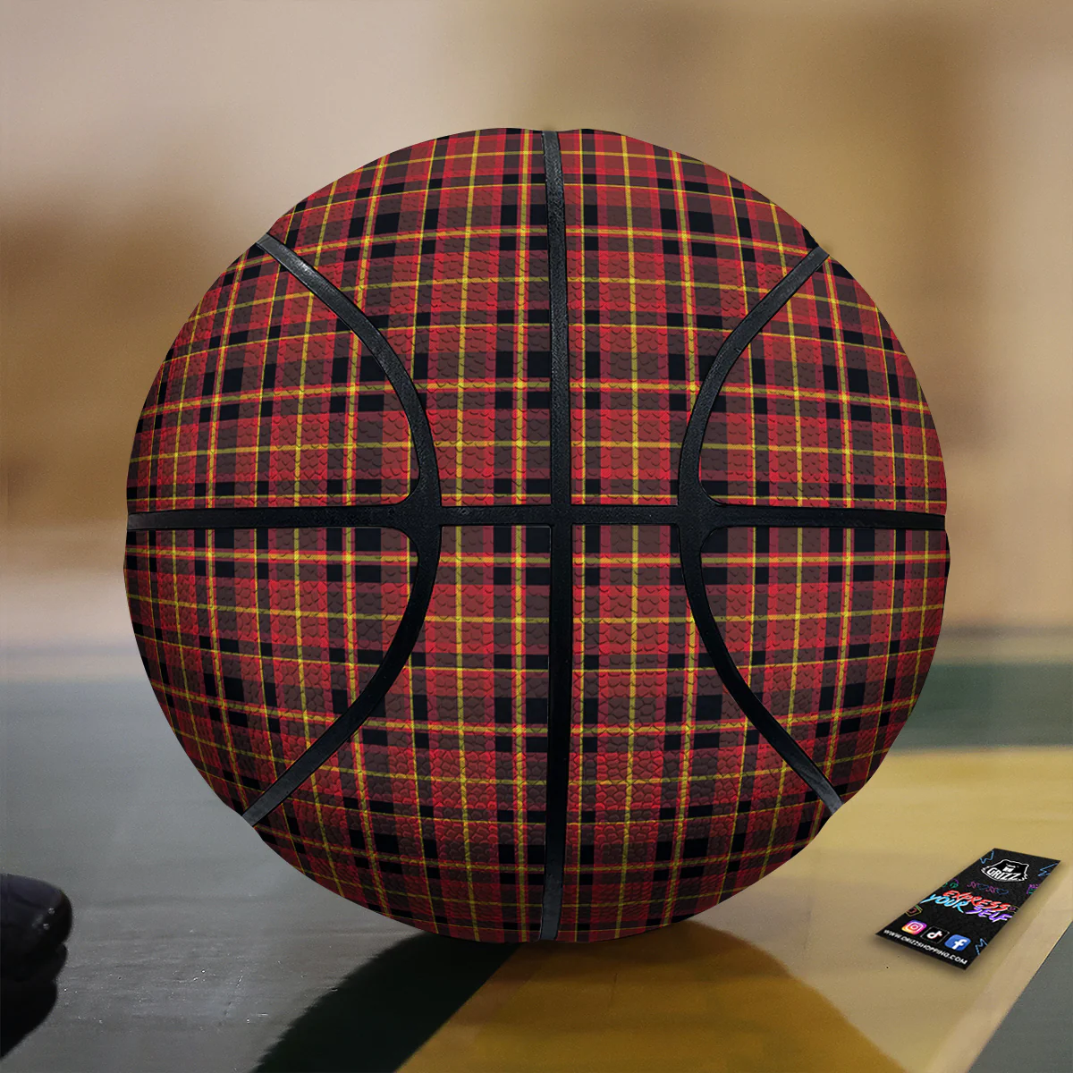 Scottish Tartan Clan Wallace Print Basketball