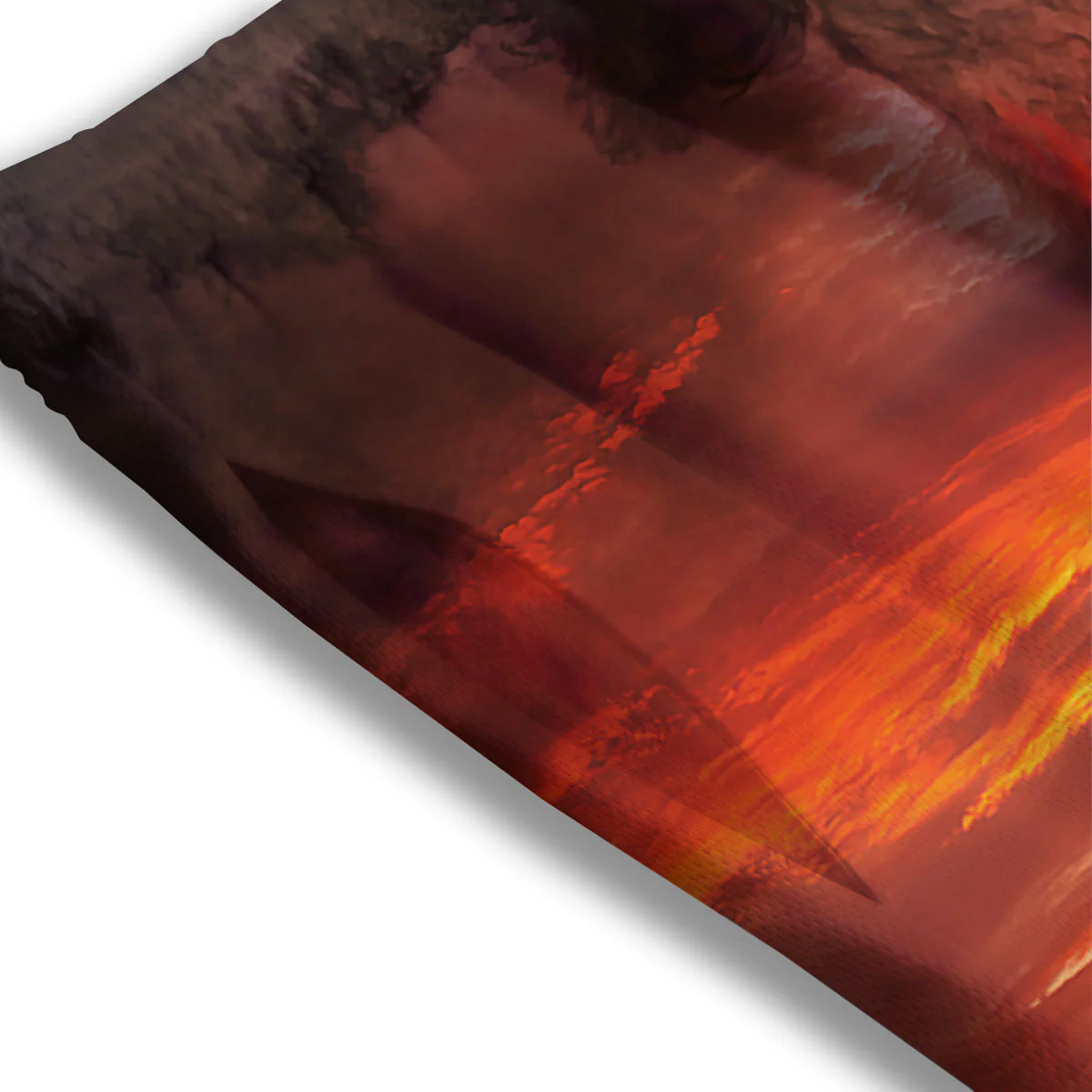 Sea And Volcano Print Mesh Shorts - Image 3