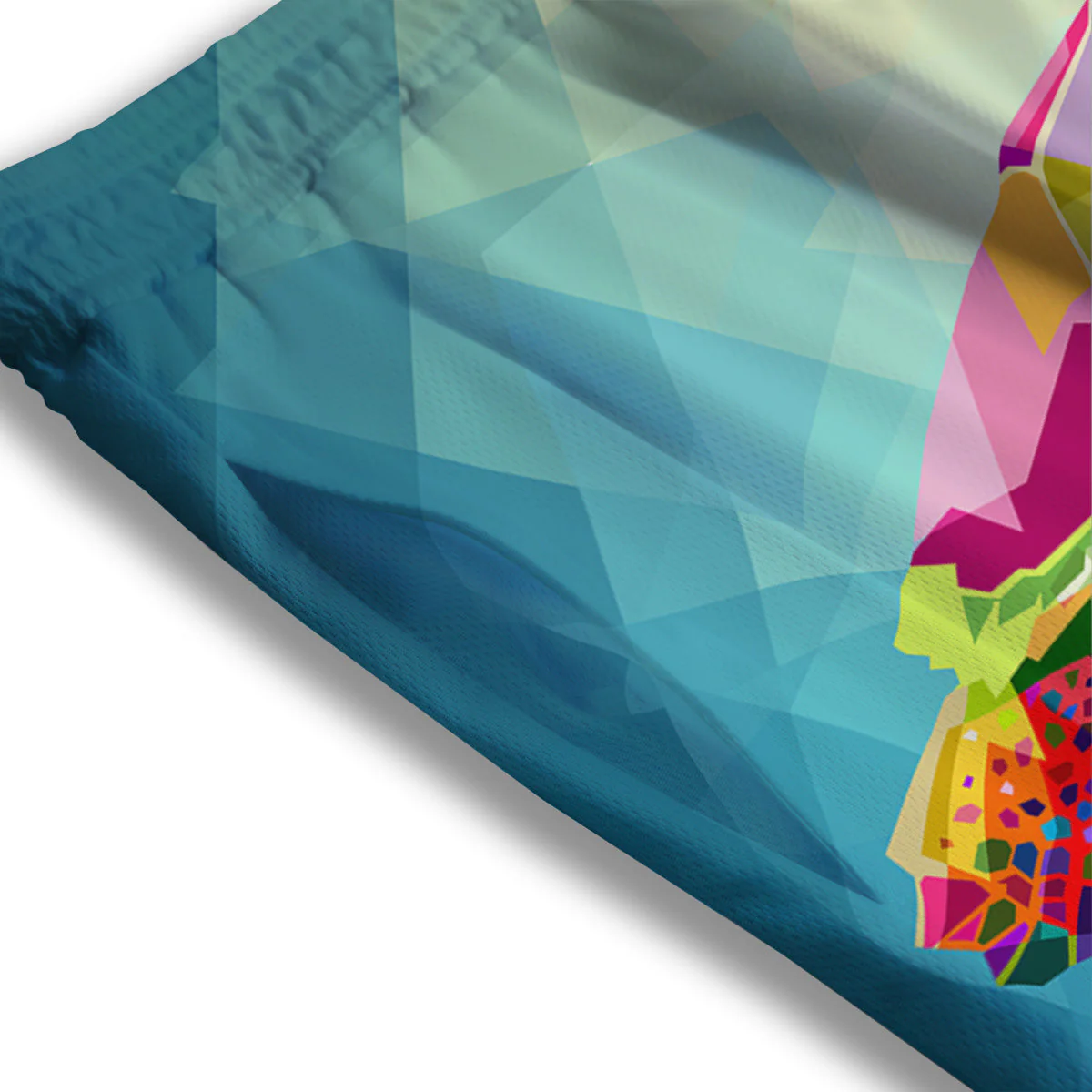 Sea Turtle Colorful Print Mesh Shorts - Image 3