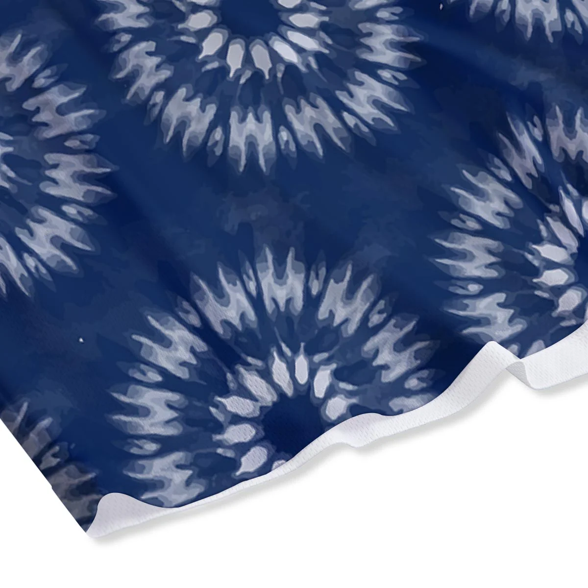 Shibori Print Pattern Mesh Shorts - Image 4
