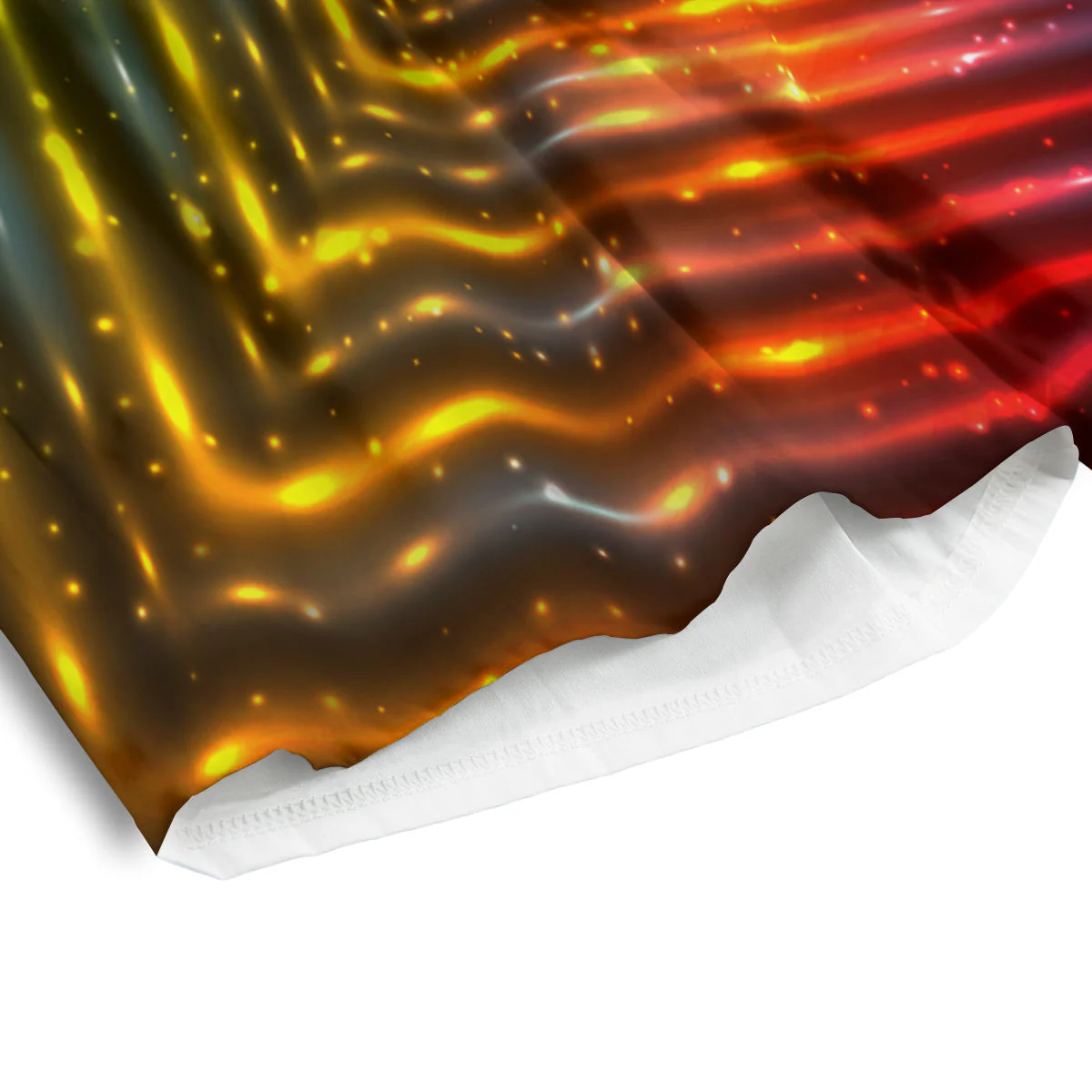 Shining Lights Rainbow Colors Neon Print Men's Athletic Shorts - Image 4