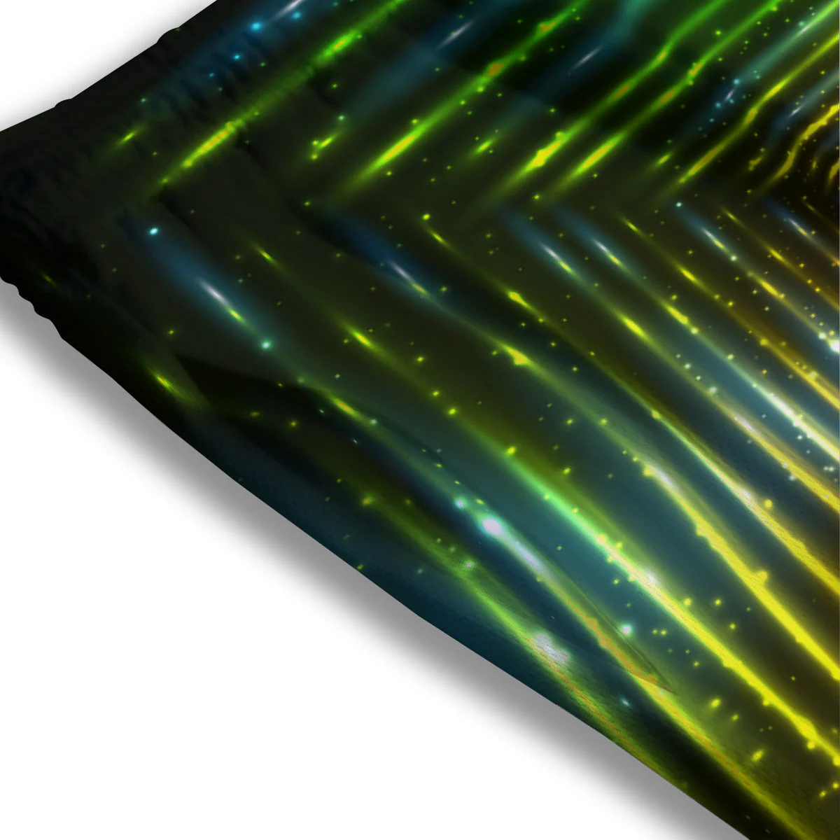 Shining Lights Rainbow Colors Neon Print Mesh Shorts - Image 3