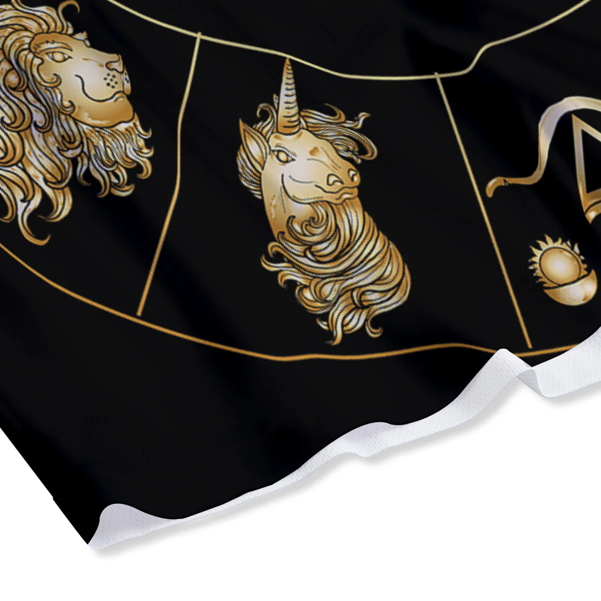 Signs Astrological And Cancer Print Mesh Shorts - Image 4