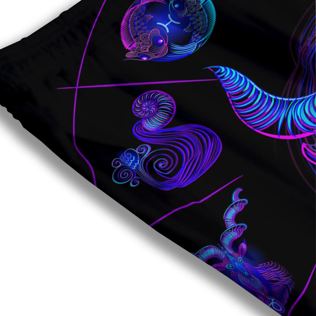 Signs Astrological And Taurus Print Mesh Shorts - Image 3