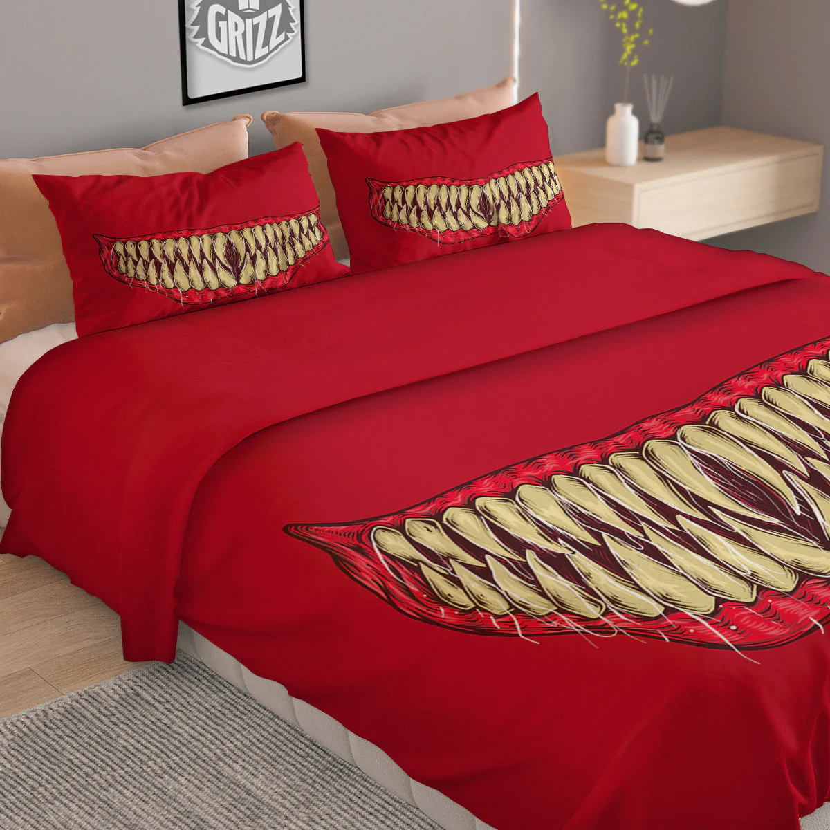 Sinister Smile Print Duvet Cover Bedding Set - Image 2