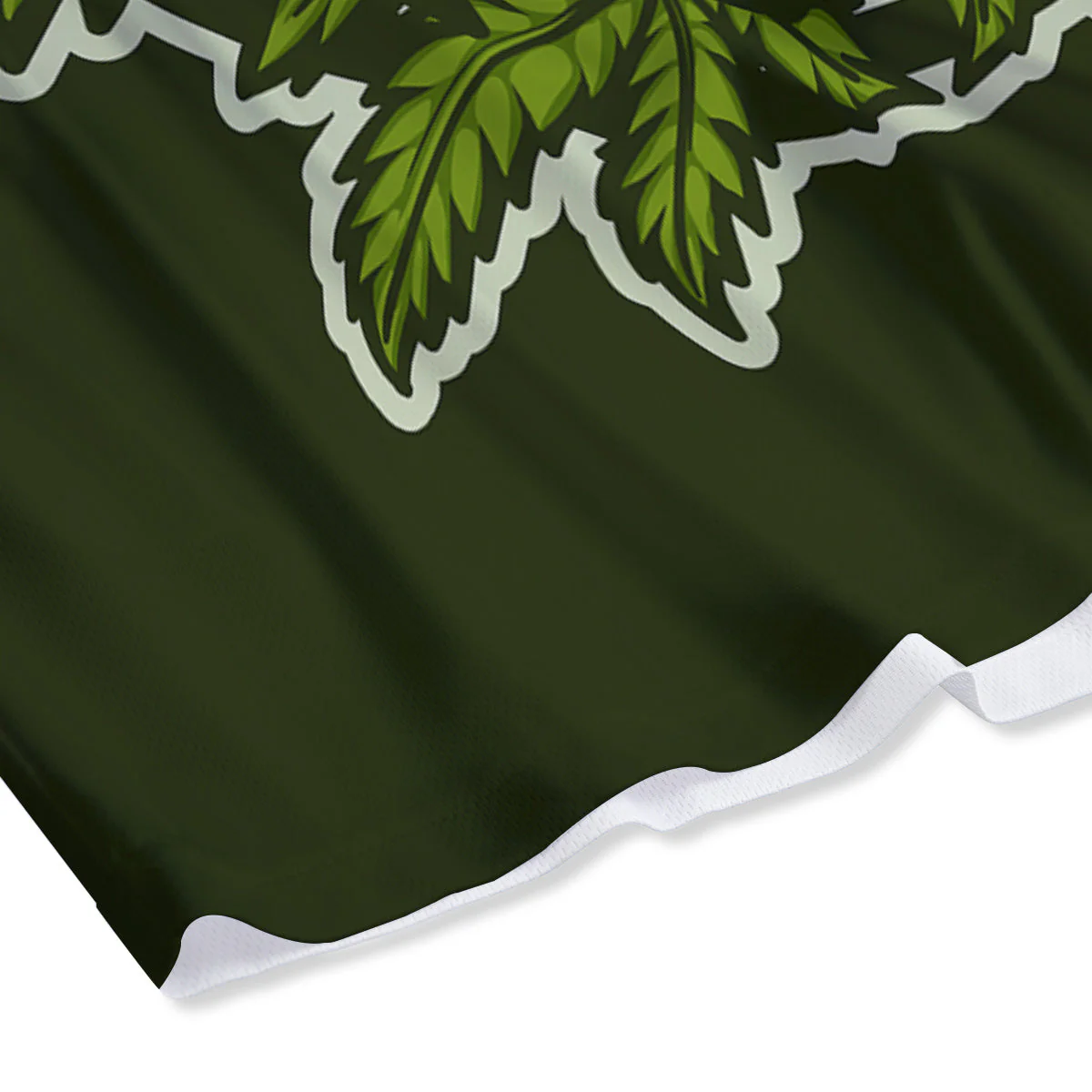 Skull Cannabis Print Mesh Shorts - Image 4