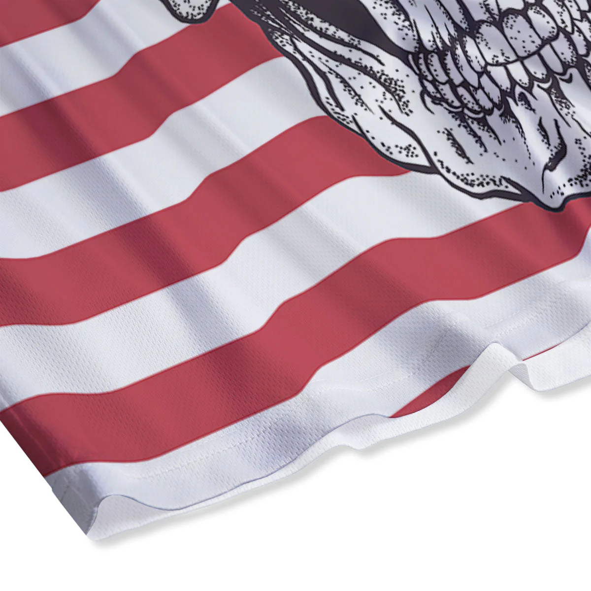 Skull With Sunglasses American Print Mesh Shorts - Image 4