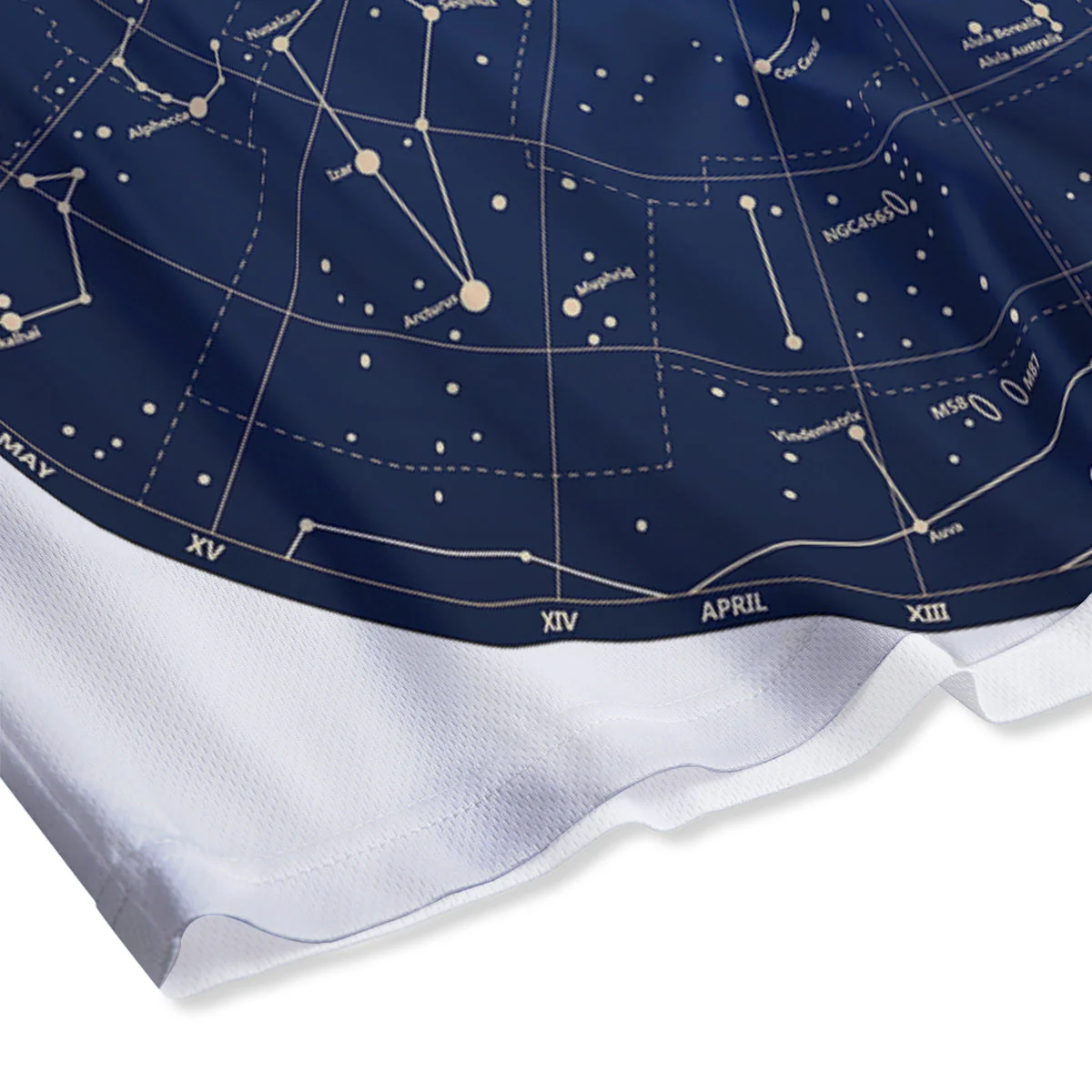 Sky Map Constellation Print Mesh Shorts - Image 4