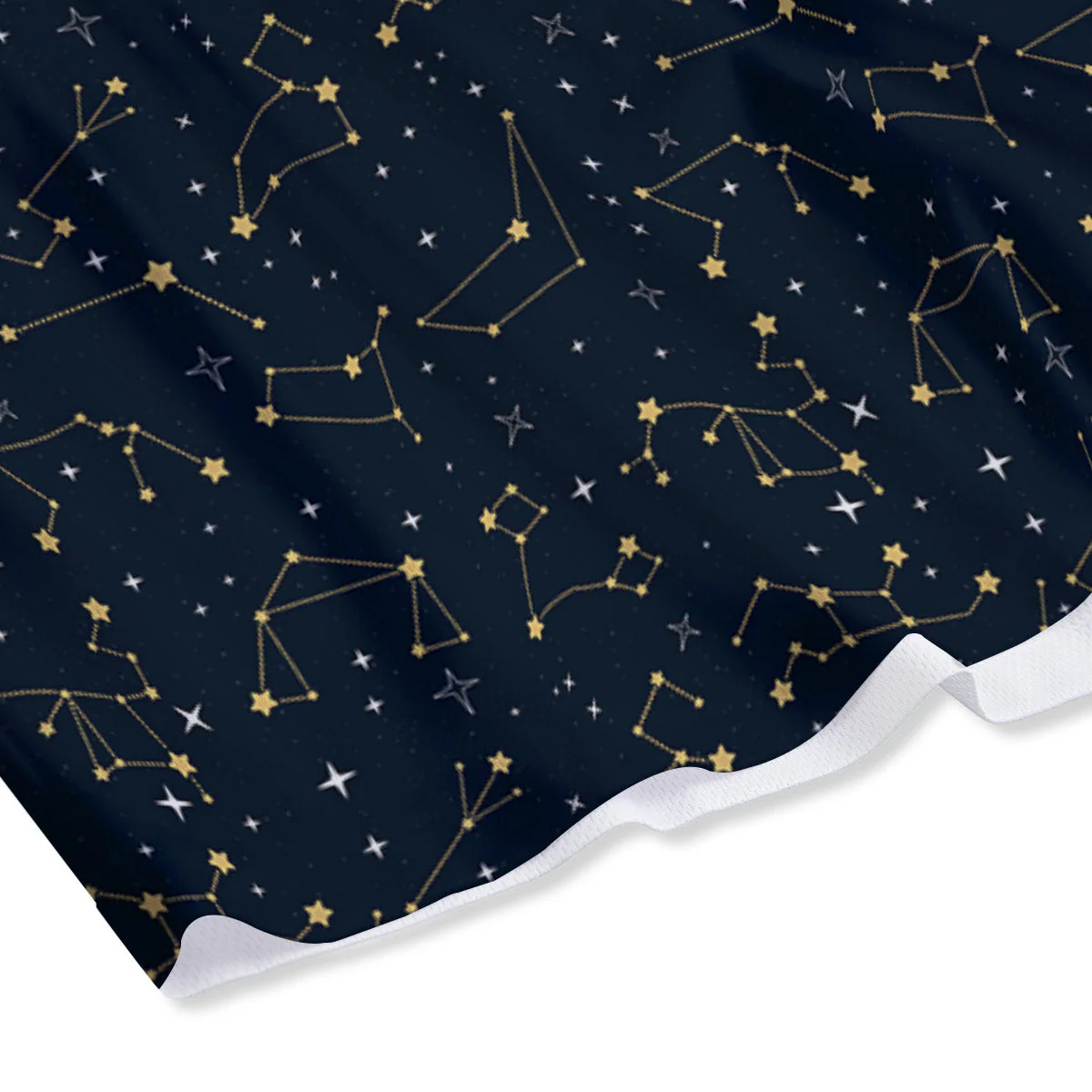 Sky Map Constellation Print Pattern Mesh Shorts - Image 4