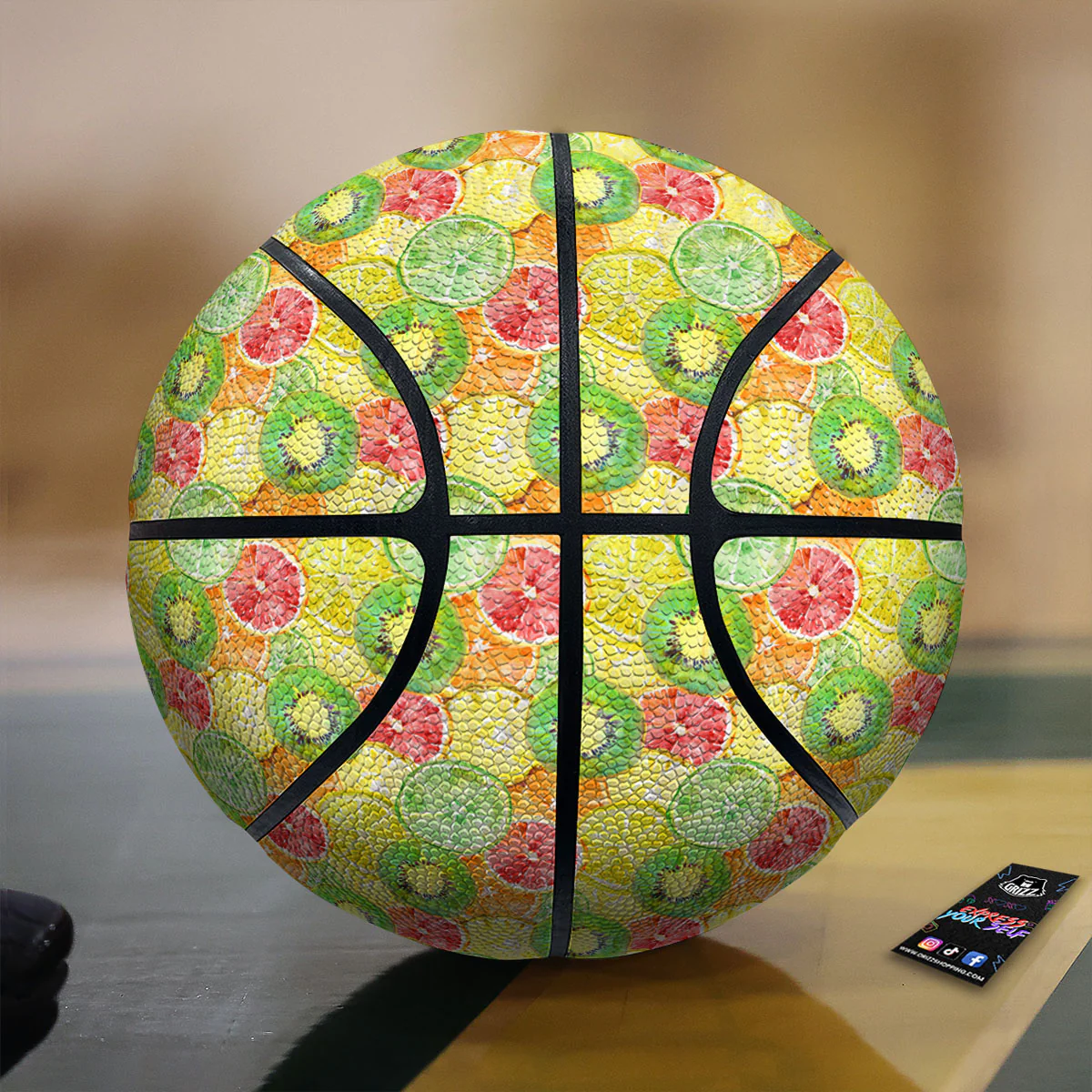 Slices Fruit Orange Print Pattern Basketball