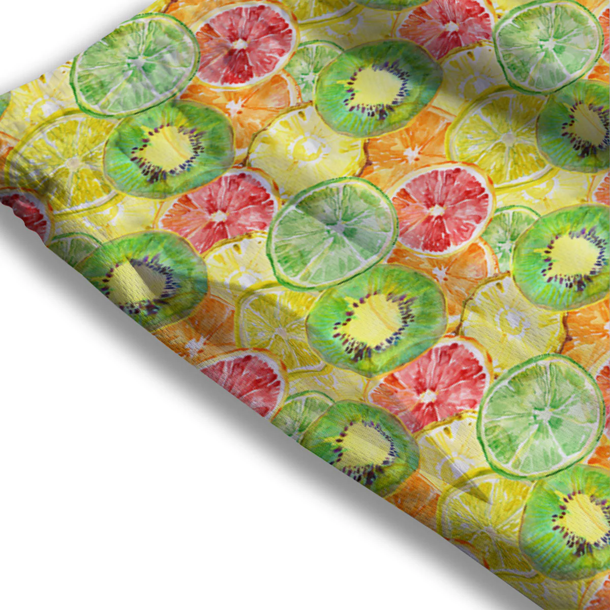 Slices Fruit Orange Print Pattern Mesh Shorts - Image 3
