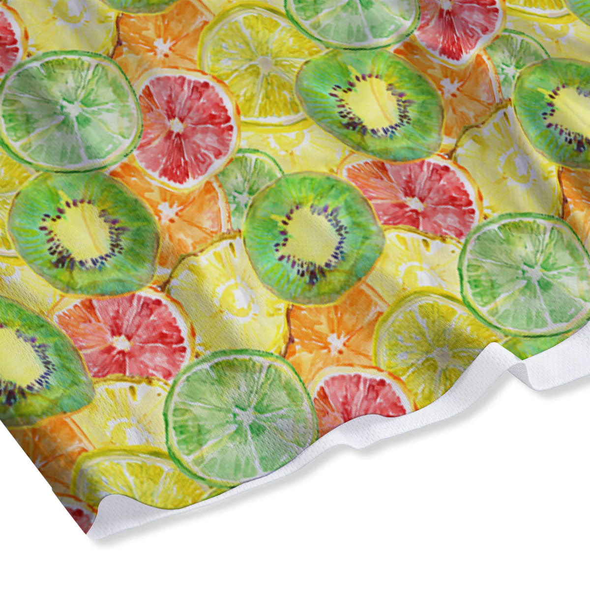 Slices Fruit Orange Print Pattern Mesh Shorts - Image 4
