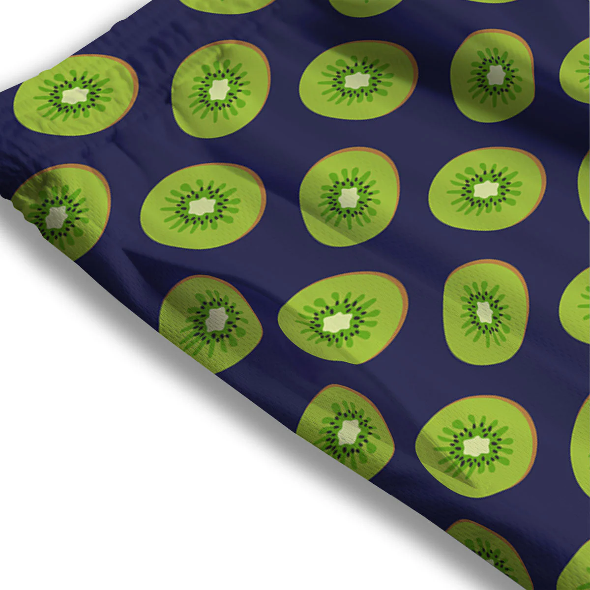 Slices Kiwi Print Pattern Mesh Shorts - Image 3