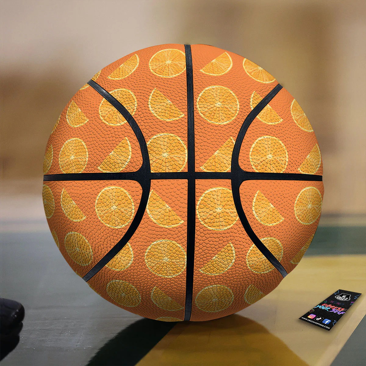 Slices Orange Print Pattern Basketball