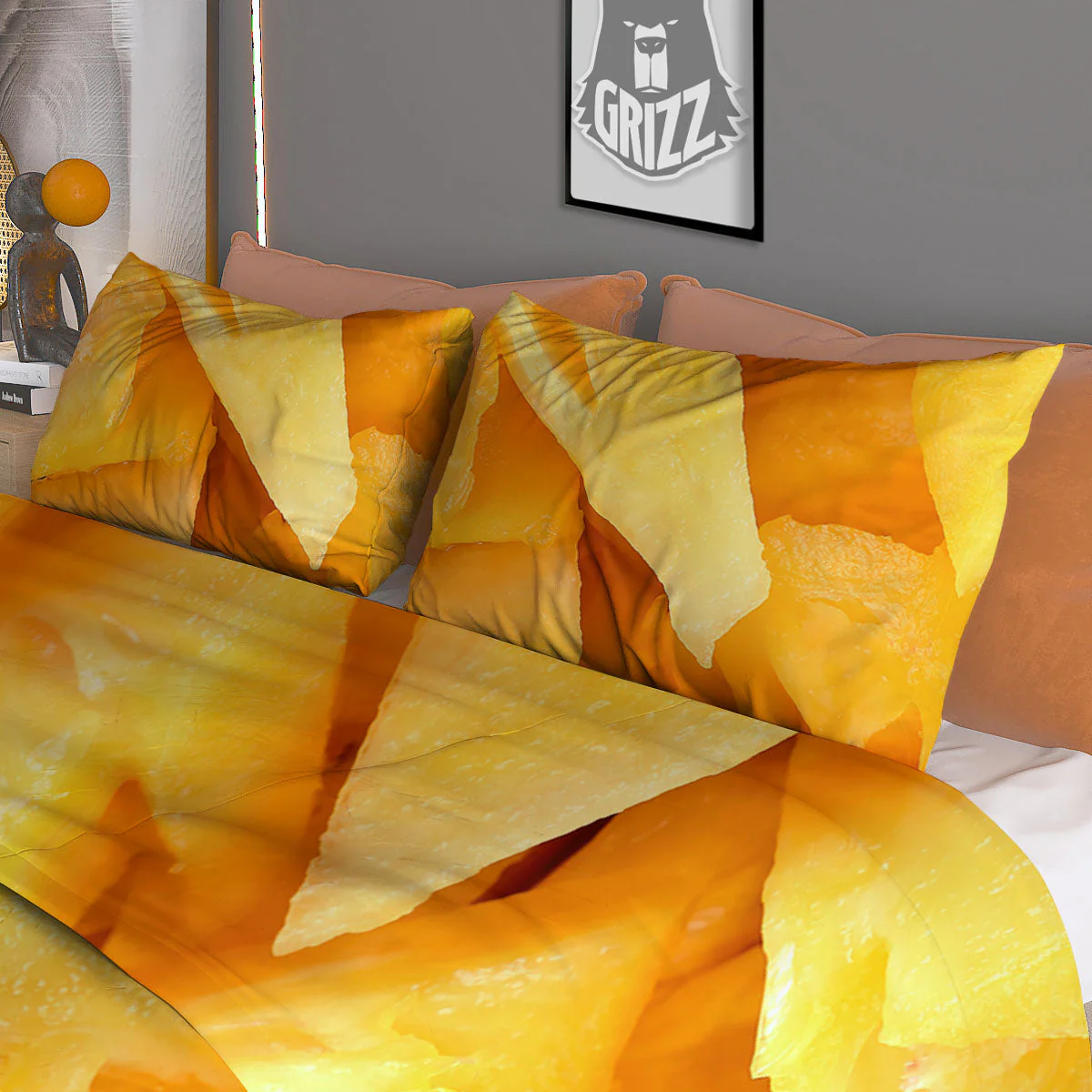 Slices Pineapple Print Duvet Cover Bedding Set - Image 3
