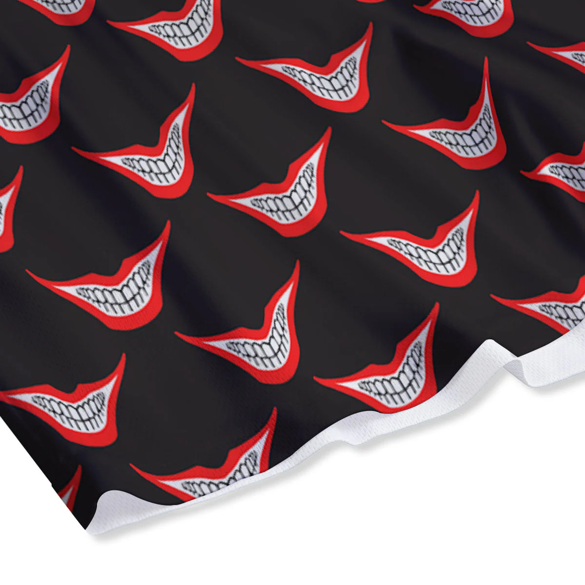 Smile Joker Print Pattern Mesh Shorts - Image 4