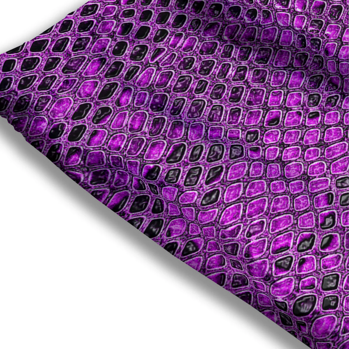 Snake Skin Purple Print Mesh Shorts - Image 3