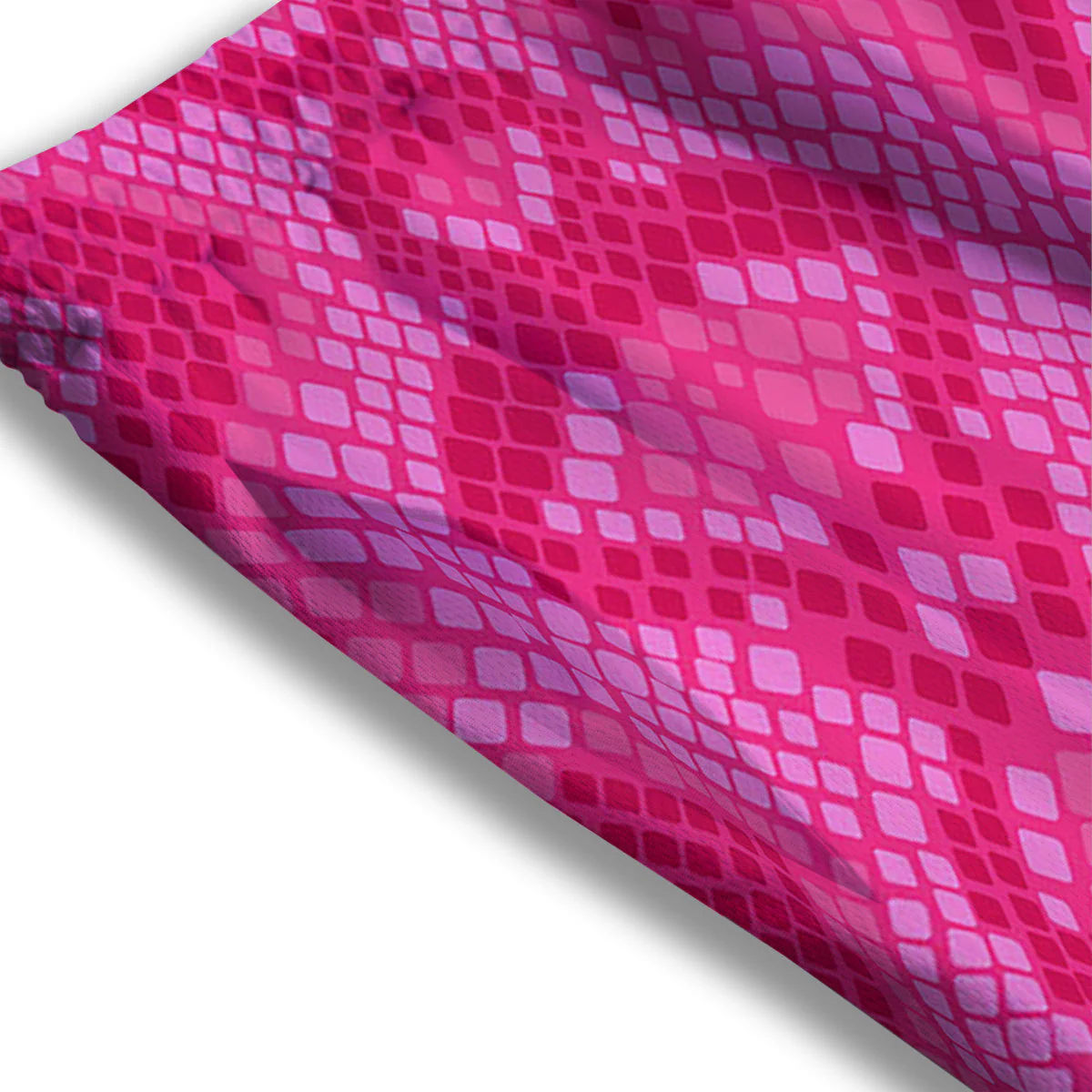 Snakeskin Black And Pink Neon Print Mesh Shorts - Image 3