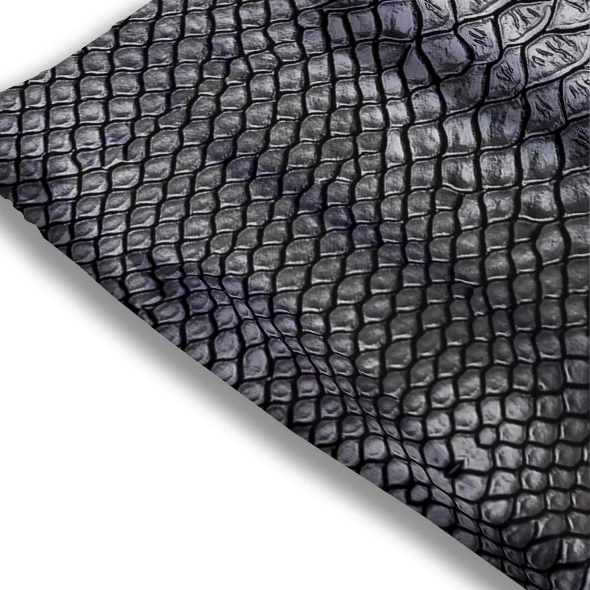 Snakeskin Black And Tan Print Pattern Mesh Shorts - Image 3