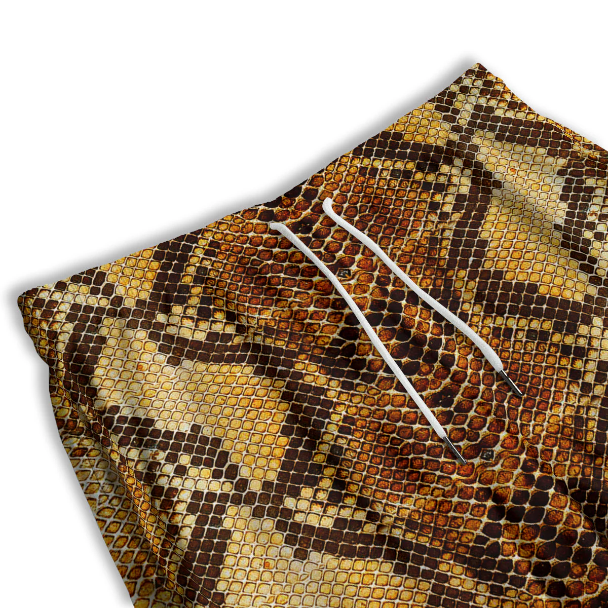 Snakeskin Leathers Print Men's Athletic Shorts - Image 3