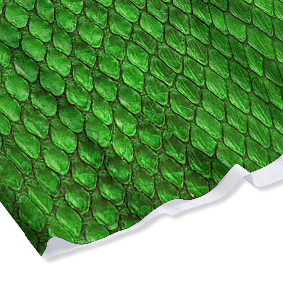 Snakeskin Python Green Print Mesh Shorts - Image 4