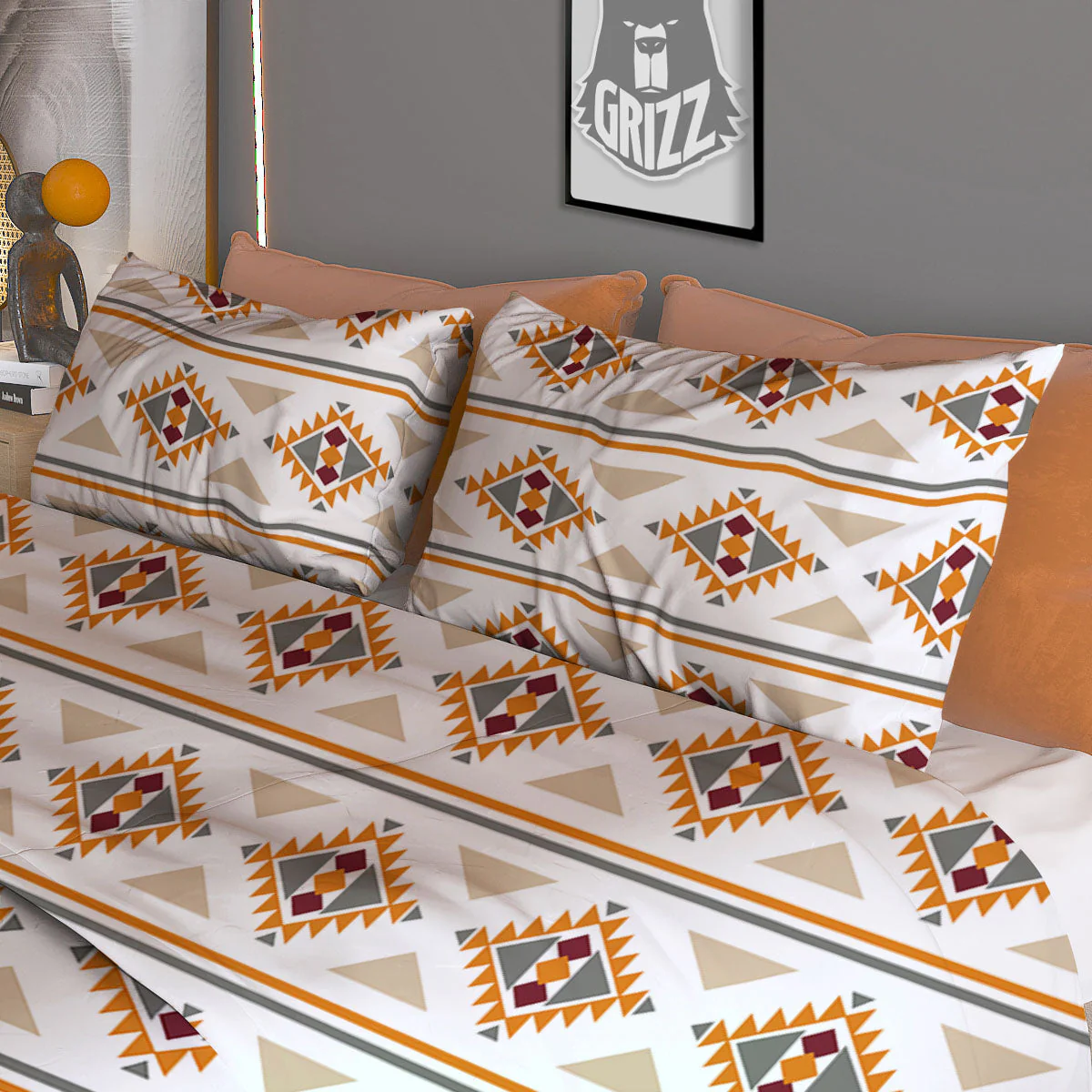 Southwestern Native Print Pattern Duvet Cover Bedding Set - Image 3