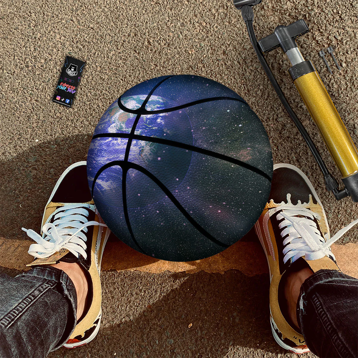 Space And Earth Print Basketball - Image 2