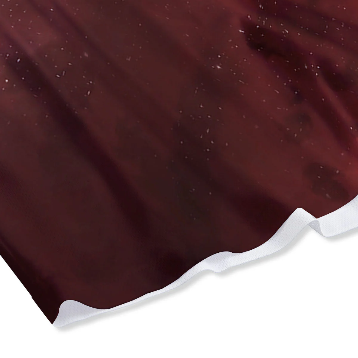 Space Cloud Red Galaxy Print Mesh Shorts - Image 4