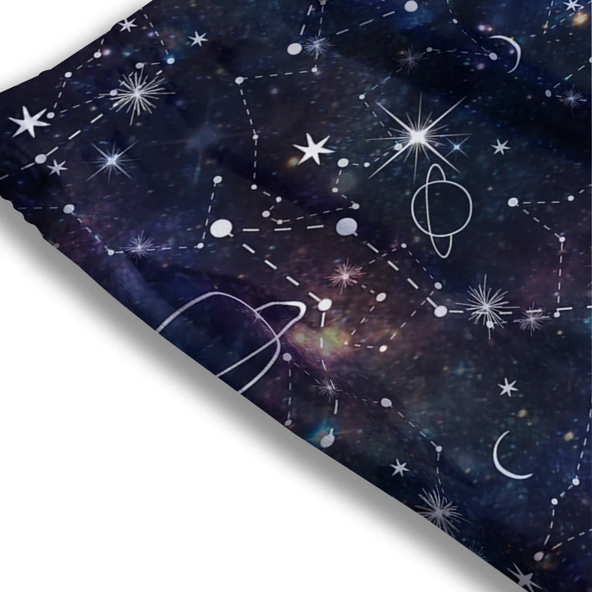 Space Constellation Galaxy Print Mesh Shorts - Image 3