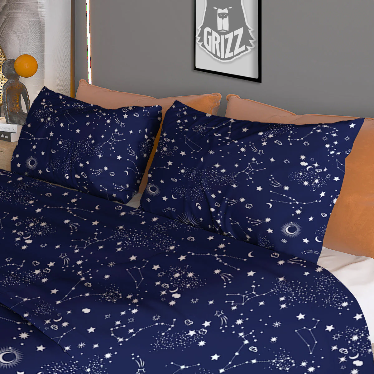 Space Constellation Print Pattern Duvet Cover Bedding Set - Image 3