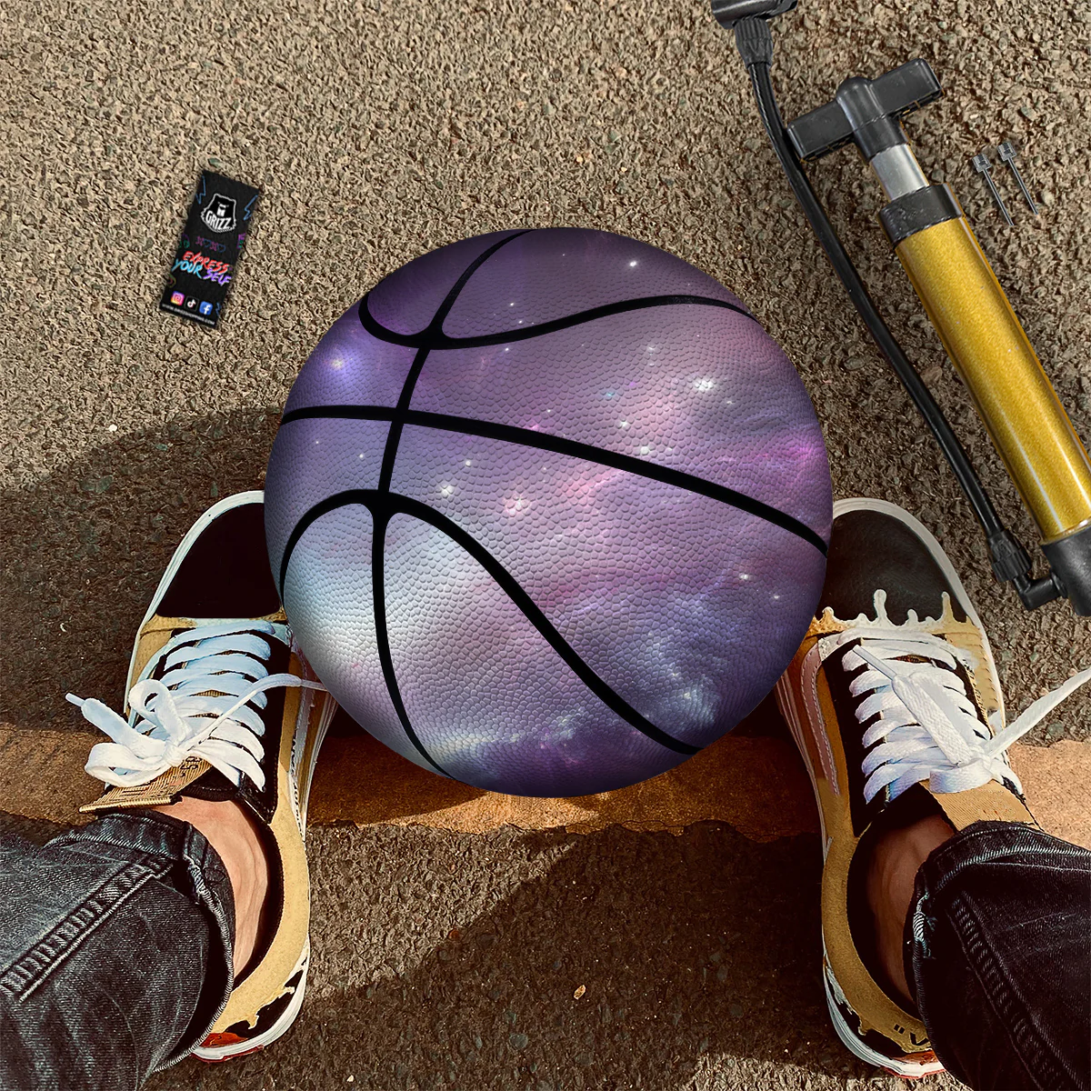 Space Cosmic Print Basketball - Image 3
