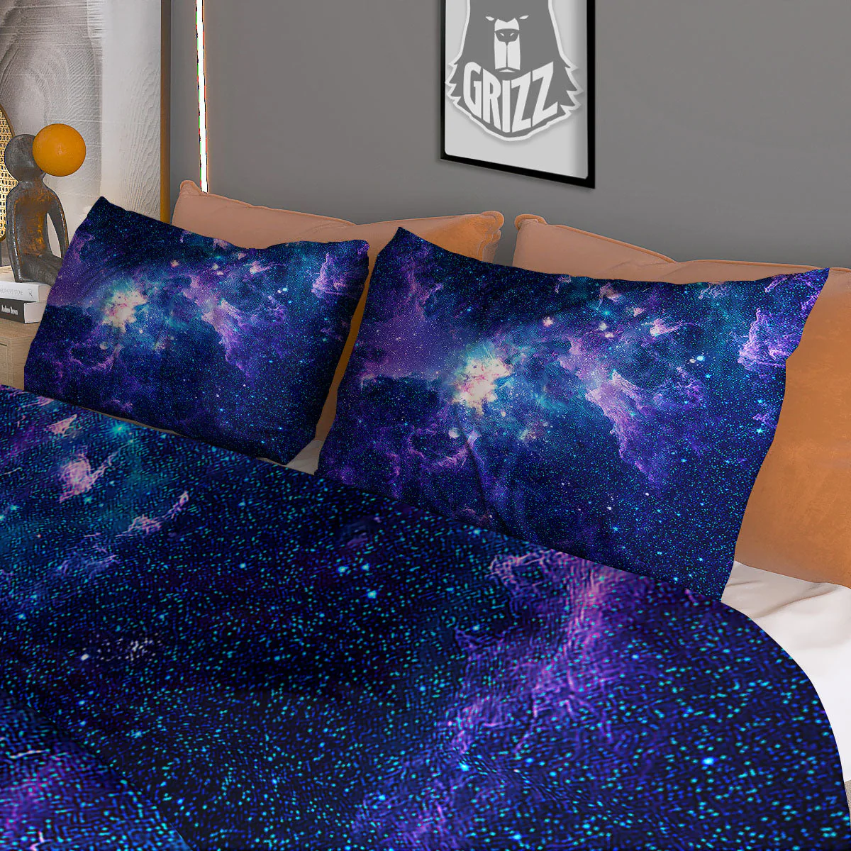 Space Deep Print Duvet Cover Bedding Set - Image 3