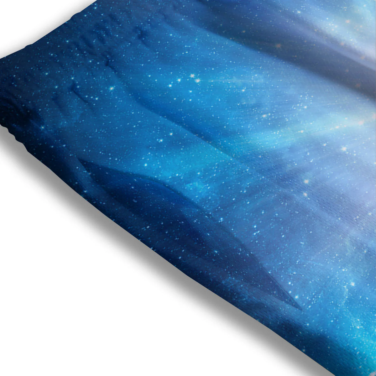 Space Light Blue Print Mesh Shorts - Image 3