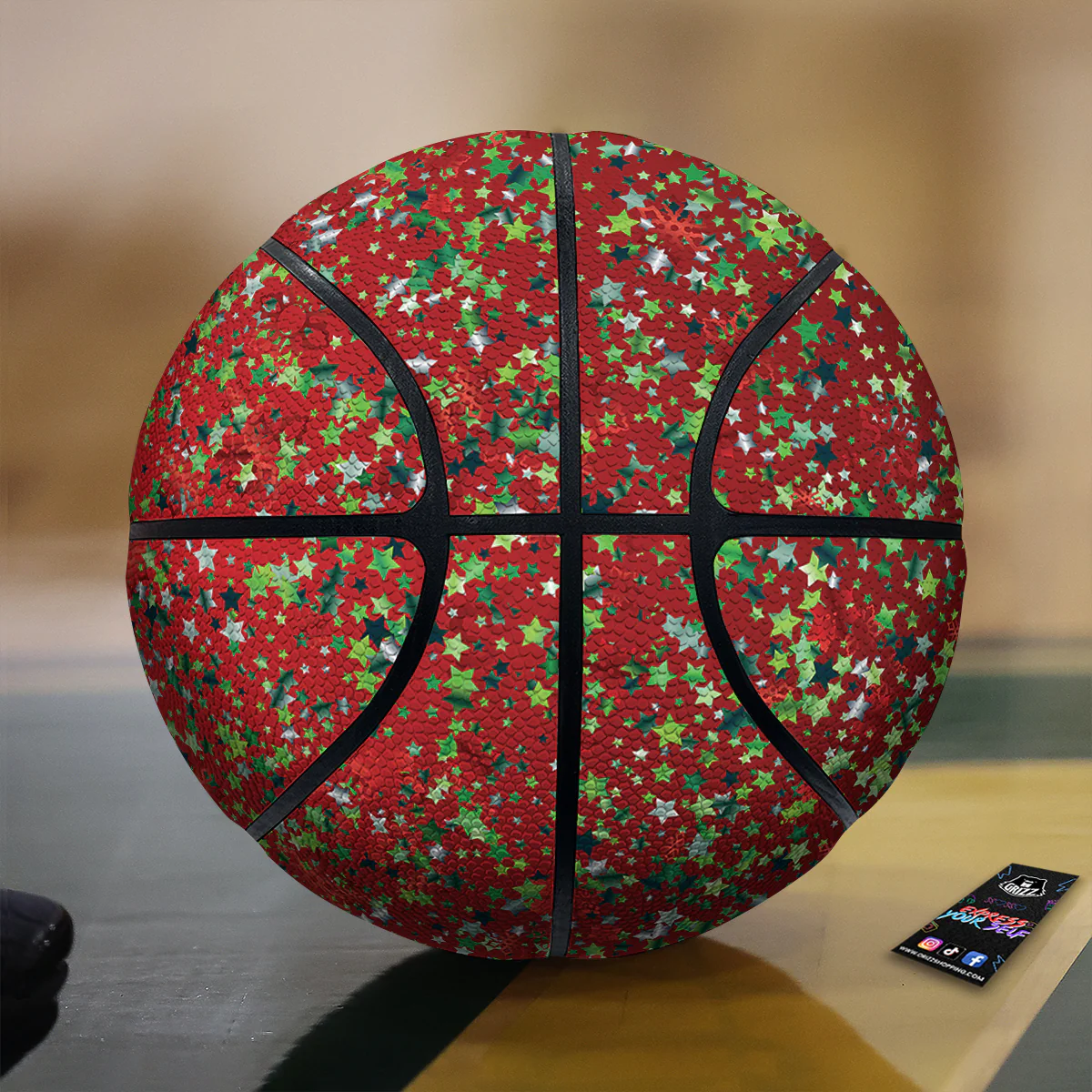 Sparkle Christmas Print Basketball