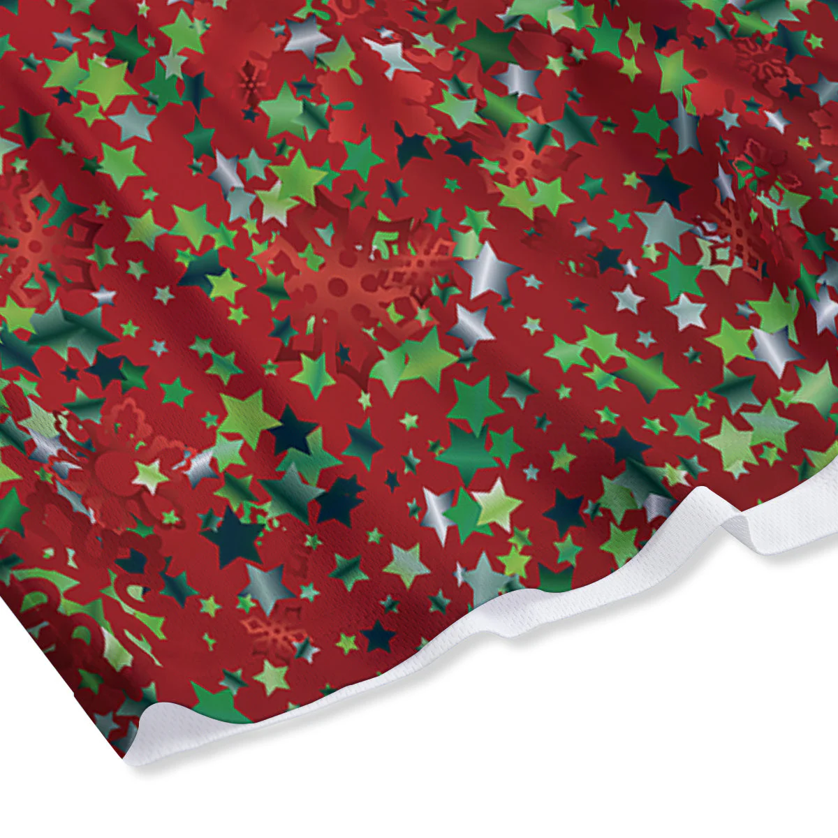 Sparkle Christmas Print Mesh Shorts - Image 4