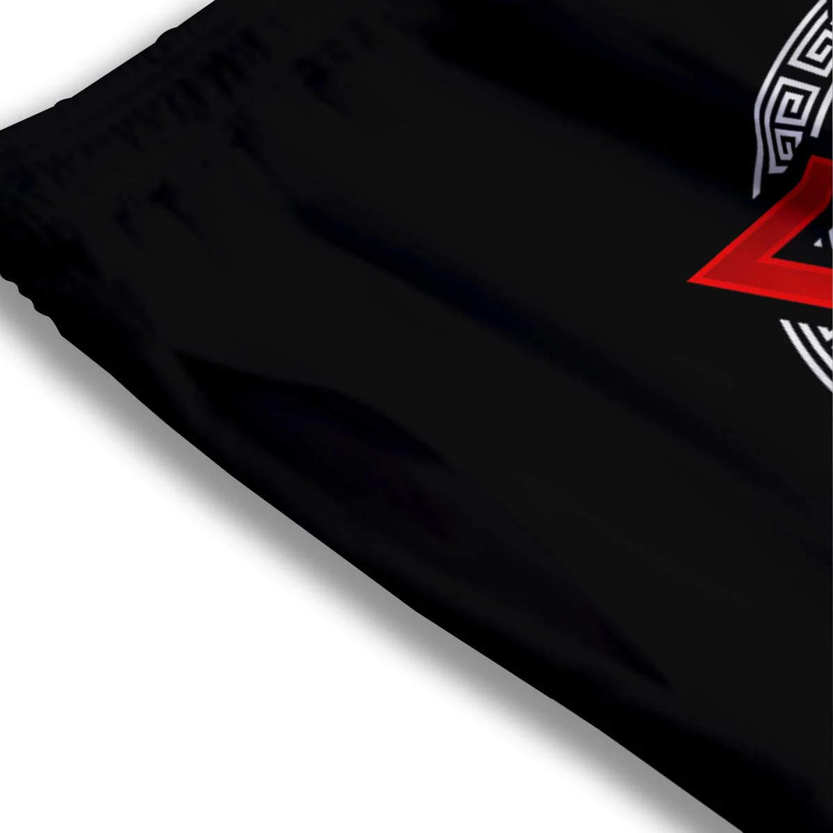 Spartan Red And White Print Mesh Shorts - Image 3