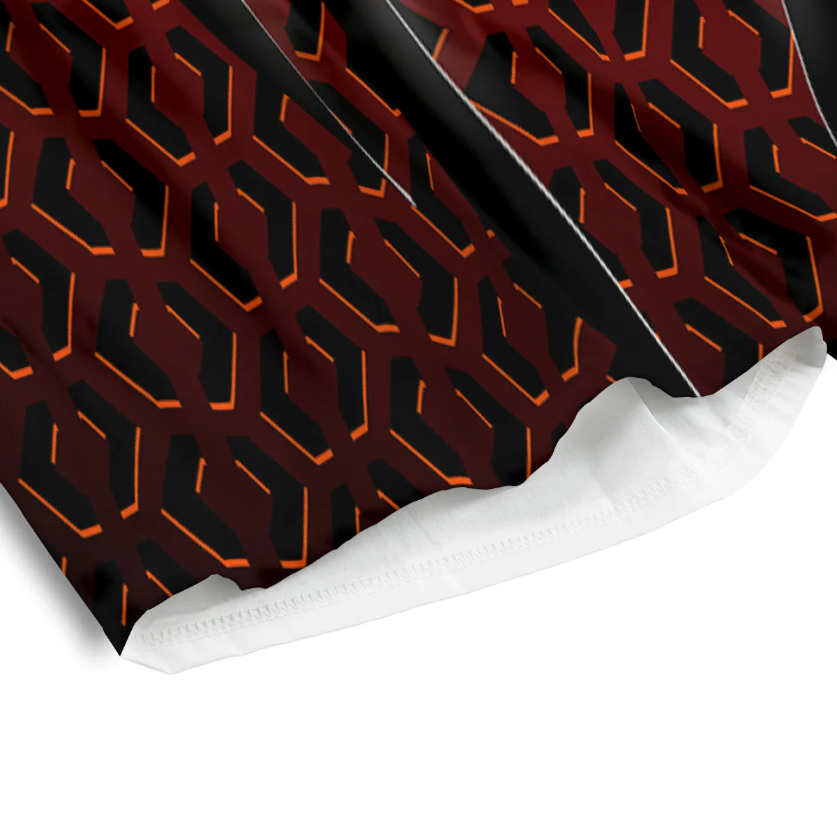 Spider Icon on Red Metal Print Men's Athletic Shorts - Image 4