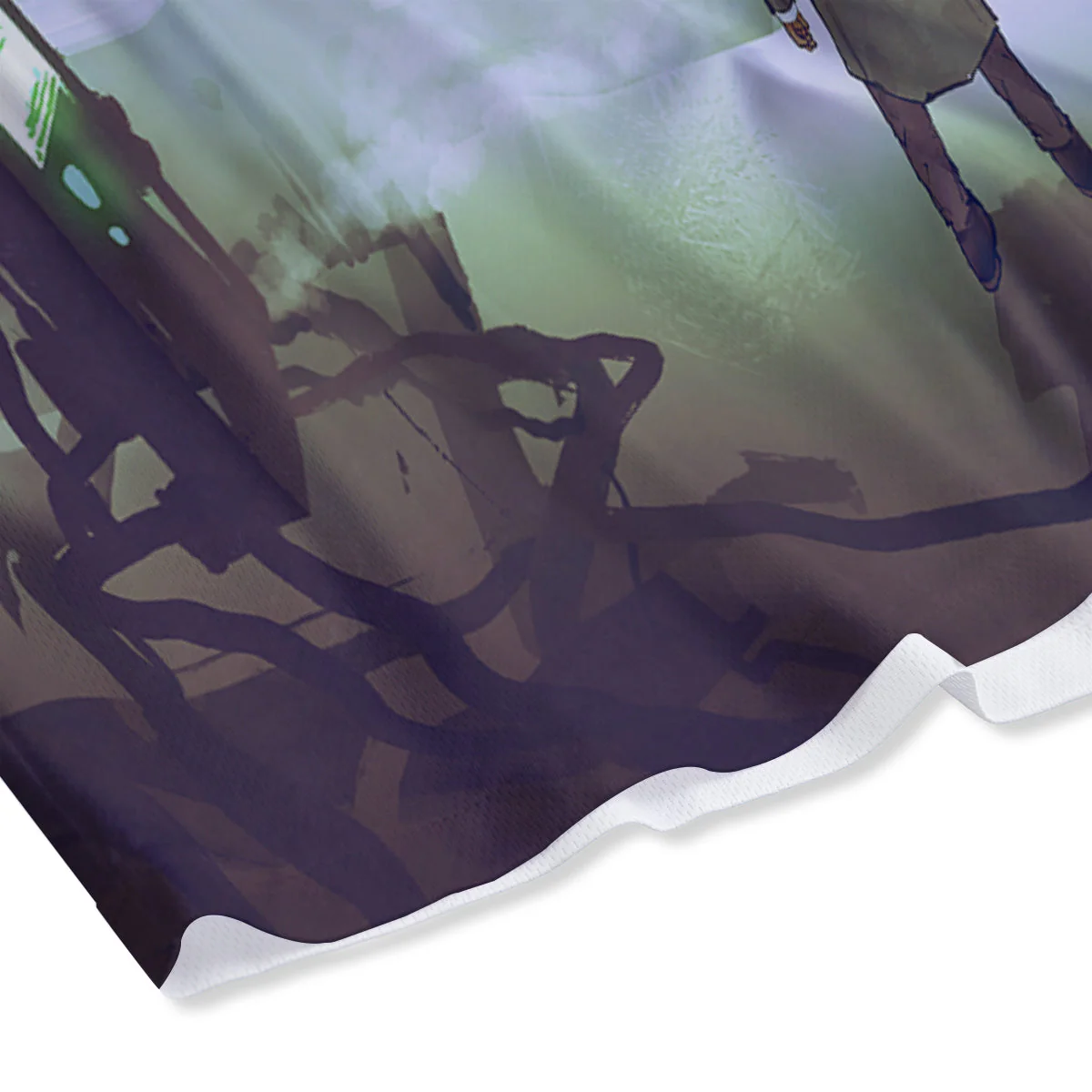 Spider Monster Print Mesh Shorts - Image 4