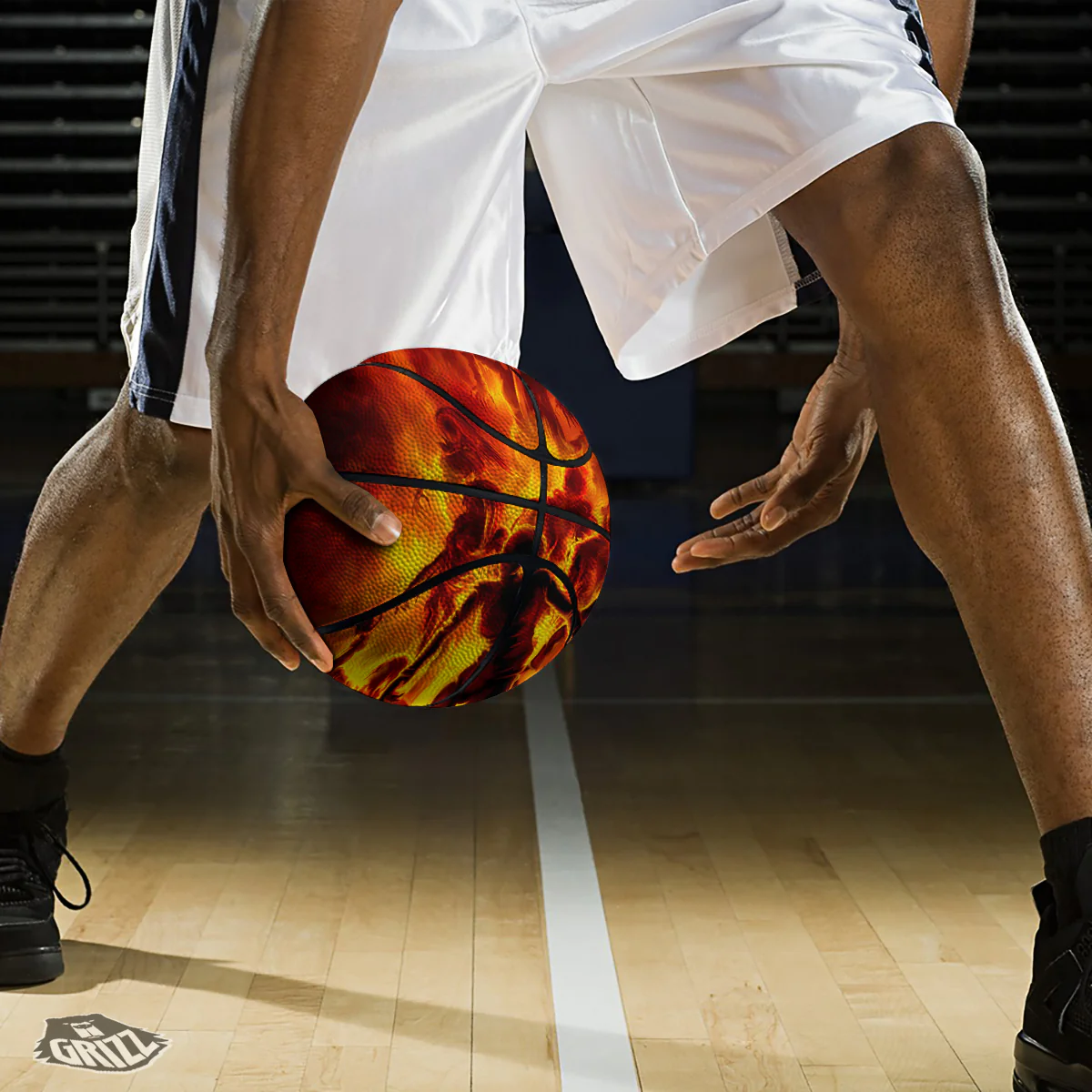 Spirit In Fire Hell Print Basketball - Image 3