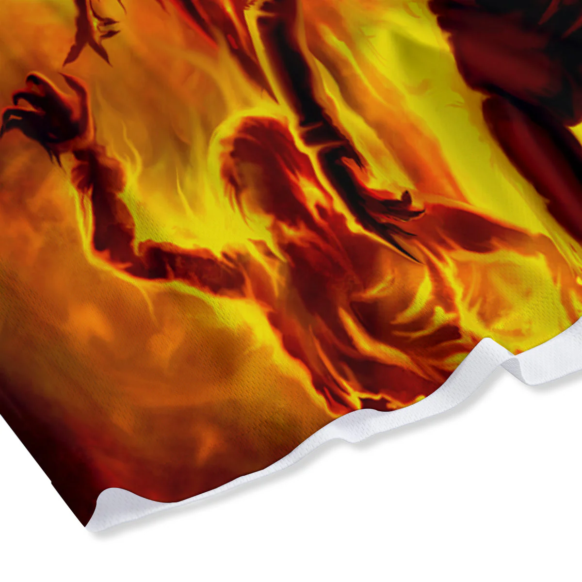Spirit In Fire Hell Print Mesh Shorts - Image 4