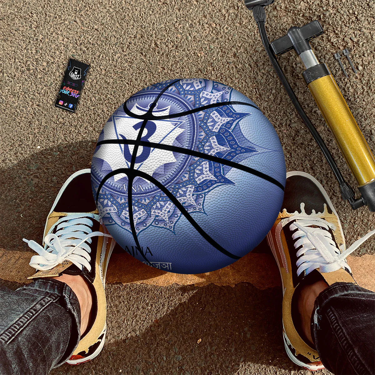 Spiritual Ajna Chakra Print Basketball - Image 2