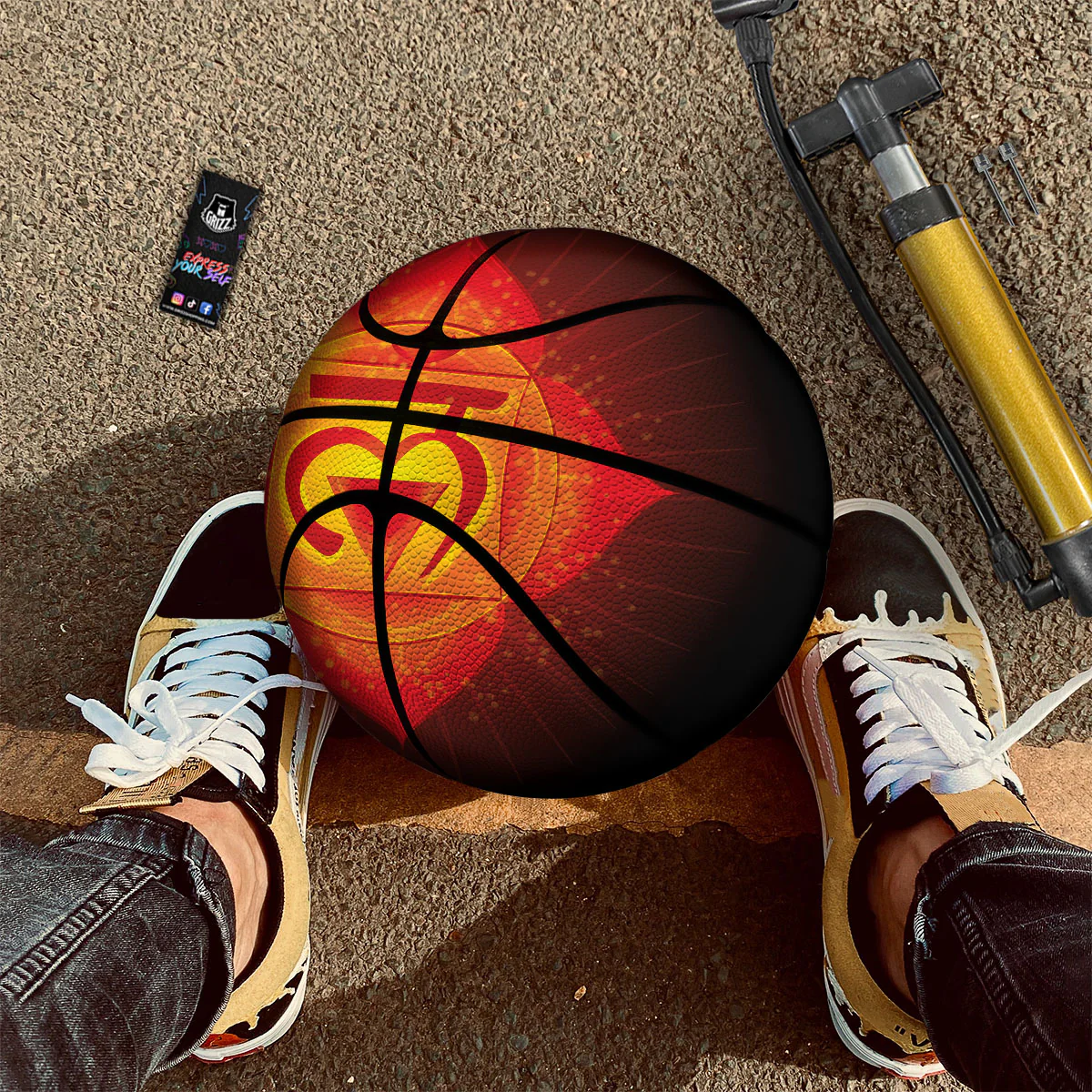Spiritual Muladhara Chakra Print Basketball - Image 2