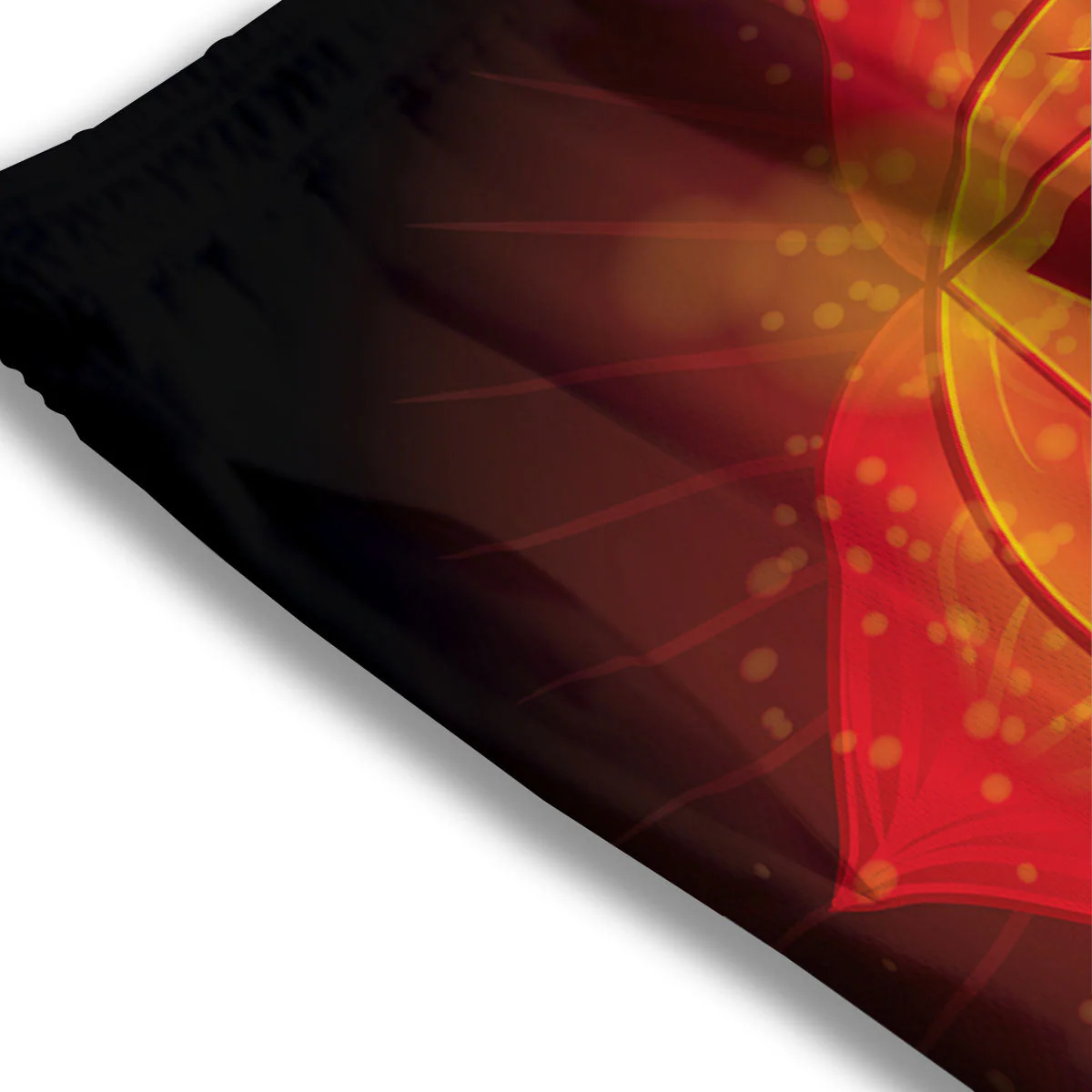 Spiritual Muladhara Chakra Print Mesh Shorts - Image 3