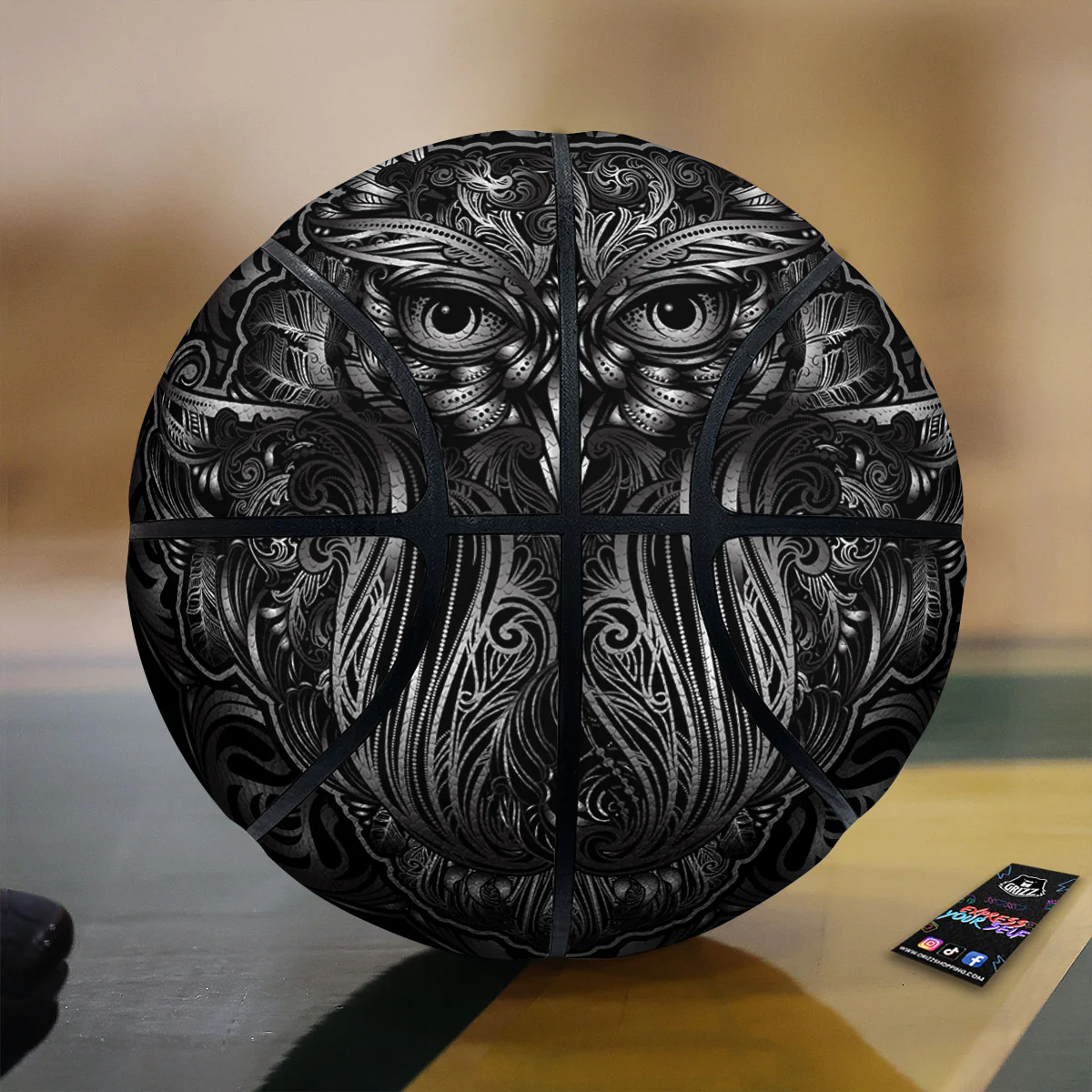 Spiritual Owl Sliver Print Basketball