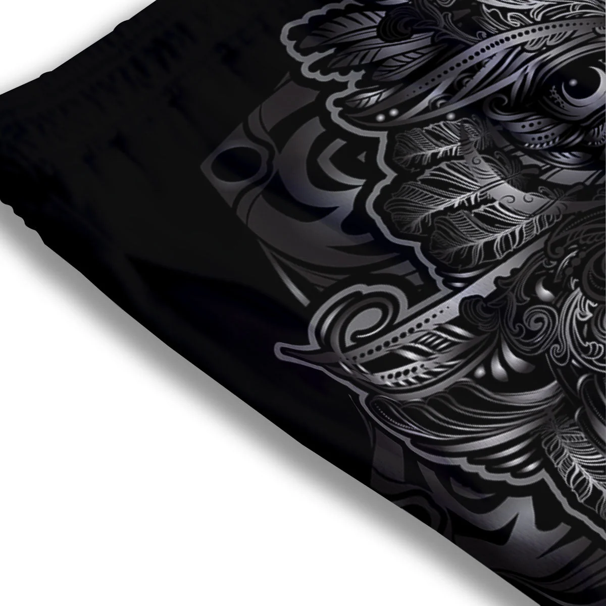 Spiritual Owl Sliver Print Mesh Shorts - Image 3