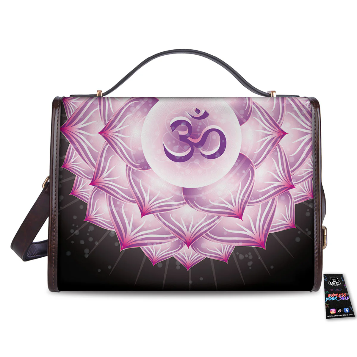 Spiritual Sahasrara Chakra Print Women's Satchel Bag - Image 2