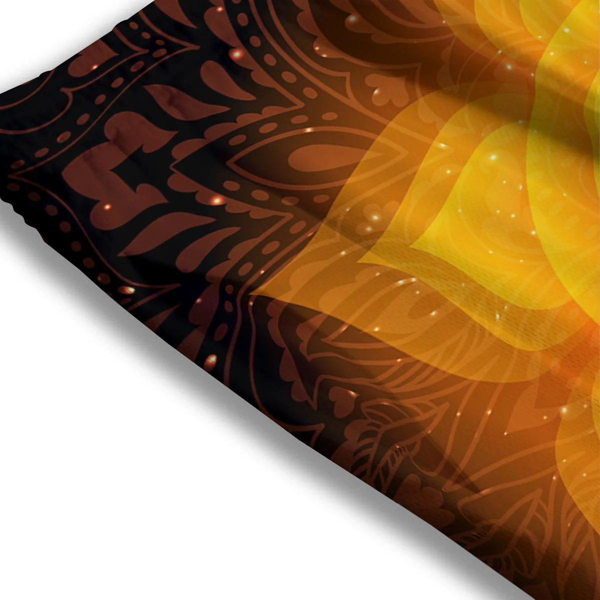Spiritual Swadhisthana Chakra Print Mesh Shorts - Image 3