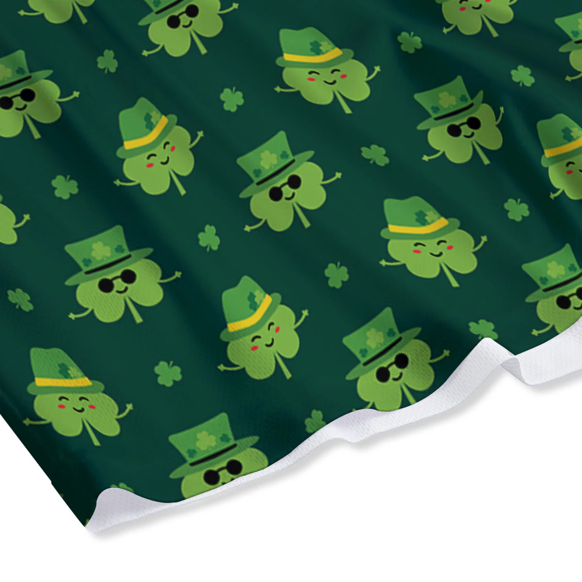 St. Patrick's Day Cute Print Pattern Mesh Shorts - Image 4