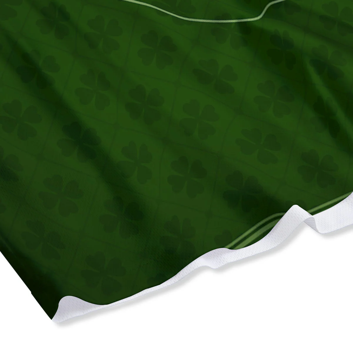 St. Patrick's Day Four Leaf Clover Print Mesh Shorts - Image 4
